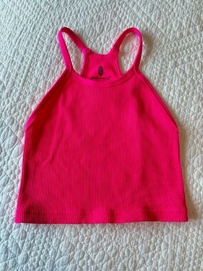 FP Movement Hot Pink Ribbed Tank Top Women XS
